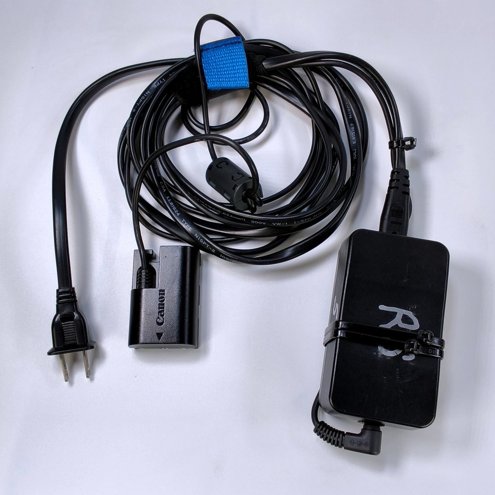 Canon AC Adapter AC-E6 and DC Coupler DR-E6 Power Kit for EOS DSLR Cameras
